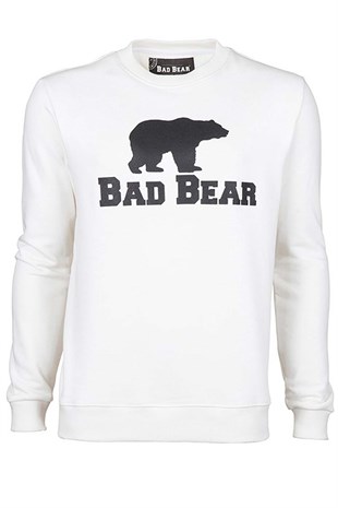 Bad Bear CREWNECK Erkek Sweatshirt 20.02.12.011OFF-WHITE
