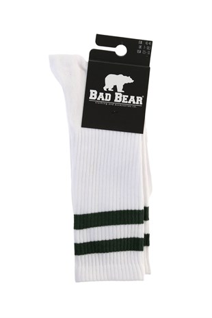 BAD BEARÇorapBad Bear BENCH TALL Unisex Çorap 18.01.02.030-WhiteGreen