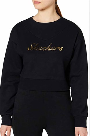 SKECHERSSweatshirtSkechers 2Xi-Lock W Kadın Sweatshirt S211302-001 Siyah